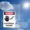 Signmission Electrical Hazard Danger Sign, Plastic, 7in W x 10in L, 2PK OS-2PACK-DS-P-710-V-1196 - alternate 7